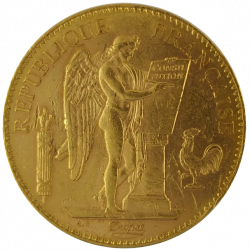 Gold coin Napoleon 100 francs