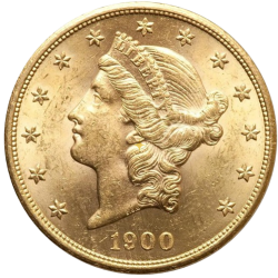 Pièce d'or 20 dollars Liberty