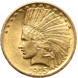 Gold coin 10 dollars Indian