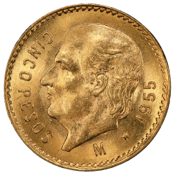 5 pesos Mexicains