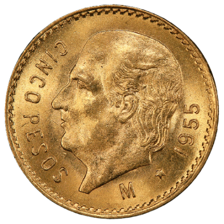 5 Pesos Mexicains