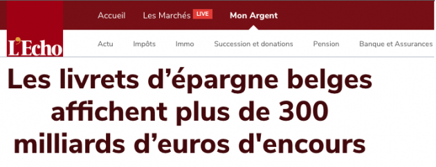 Nouveau record : 300 milliards d’euros sur les comptes d’épargne !